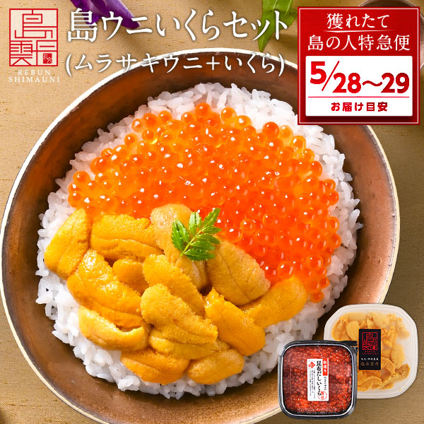 礼文・利尻島産の島ウニと昆布だしいくらセットを直送｜うに通販なら島の人