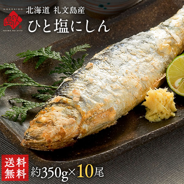 北海道 礼文島産 自家製 ひと塩ニシン 鰊×10尾【送料無料】