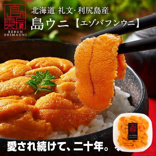 【水揚げ次第お届け】島雲丹  礼文・利尻島産 島ウニ 生エゾバフンウニ【送料無料】
