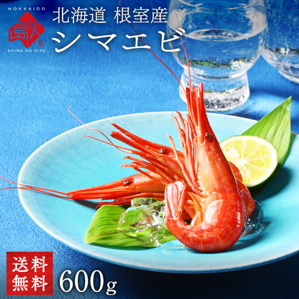 北海道 根室産 ホッカイシマエビ 600g(300g×2) (300gあたり28尾前後)【送料無料】